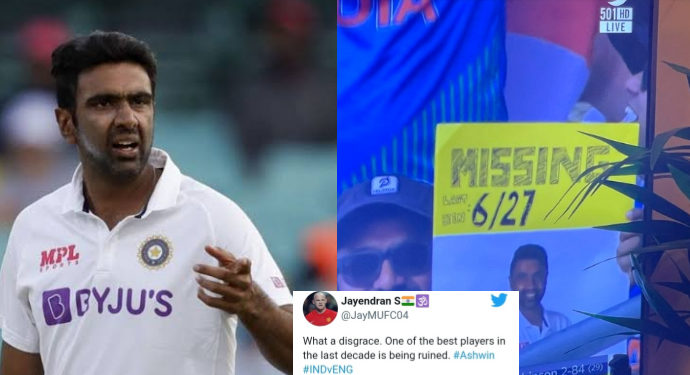 Ind vs Eng 4th Test : Disappointed Twitter Reacts to Ashwin’s Absense as India went Wicketless on Day 4