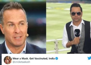 माइकल वॉन ने ट्विटर पर फिर से घोला भारत के खिलाफ जहर, इस बार आकाश चोपड़ा ने दिया मुहतोड़ जवाब