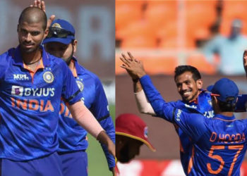 वाशिंगटन सुंदर और चहल ने बरपाया कहर, पहले खेलते हुए मात्र 176 रनों पर सिमटी वेस्टइंडीज की पारी