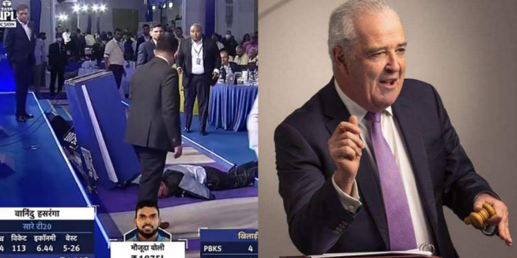 आईपीएल 2022 मेगा नीलामी अपडेट्स : अचानक बेहोश हो गए नीलामीकर्ता, श्रेयस अय्यर और हर्षल पटेल की लगी लॉटरी