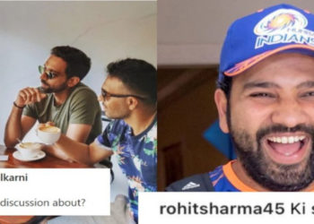 रोहित शर्मा ने मुंबई इंडियंस टीम के साथी धवल कुलकर्णी को उनकी इंस्टाग्राम पोस्ट पर किया ट्रोल