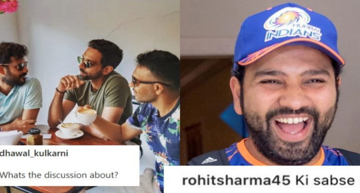 रोहित शर्मा ने मुंबई इंडियंस टीम के साथी धवल कुलकर्णी को उनकी इंस्टाग्राम पोस्ट पर किया ट्रोल