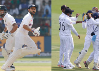 श्रीलंका के खिलाफ दूसरे टेस्ट में पहले बल्लेबाजी करते हुए भारत ने 33 ओवरों में गंवाए 5 विकेट