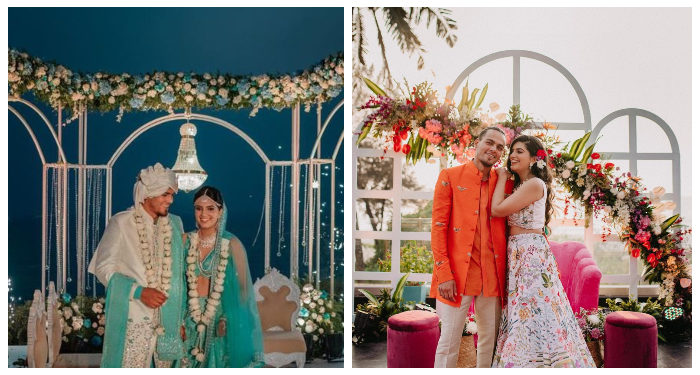 भारतीय टीम के युवा लेग स्पिनर राहुल चाहर ने 22 साल की उम्र में गोवा में रचाई शादी