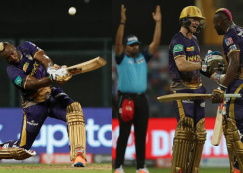 आंद्रे रसेल के तूफान में उड़ा पंजाब, 8 गगनचुंबी छक्के जड़कर खेली 70 रनों की नाबाद पारी