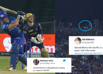 मुंबई इंडियंस के डेवाल्ड ब्रेविस ने पदार्पण मैच में खेली आकर्षक पारी, ट्विटर पर आये बेहतरीन रिएक्शन