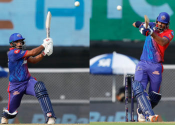 शार्दुल ठाकुर और अक्षर पटेल ने कोलकाता के गेंदबाजों की धुनाई, दिल्ली ने बनाया पहाड़ जैसा स्कोर