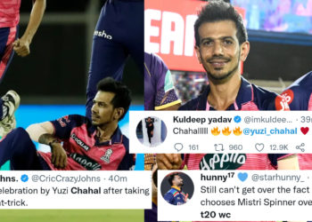 युजवेंद्र चहल ने 7 गेंदों में हैट्रिक सहित 5 विकेट लेकर कोलकाता के जबड़े से छीनी जीत, ट्विटर पर प्रतिक्रिया का सैलाब