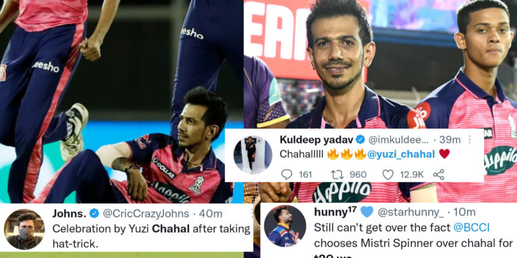 युजवेंद्र चहल ने 7 गेंदों में हैट्रिक सहित 5 विकेट लेकर कोलकाता के जबड़े से छीनी जीत, ट्विटर पर प्रतिक्रिया का सैलाब