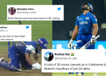 ’20 लाख ने 5 गेंद में किये 30 करोड़ साफ’ रोहित-ईशान के 0 पर आउट होने पर ट्विटर पर प्रतिक्रियाएं
