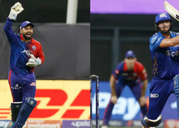 ऋषभ पंत ने नहीं लिया रिव्यू, 11 गेंदों में 34 रन जड़कर टिम डेविड ने किया दिल्ली को डिस्क्वालिफाई