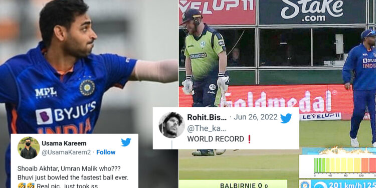 भुवनेश्वर कुमार ने फेंकी 201 और 208 की रफ्तार से गेंद, लोग बोले अख्तर को भूल जाओ