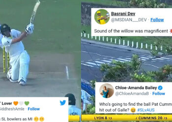 पैट कमिंस ने जड़ा इतना लंबा छक्का कि रोड पर जाकर गिरी गेंद, ट्विटर पर प्रतिक्रियाओं का सैलाब