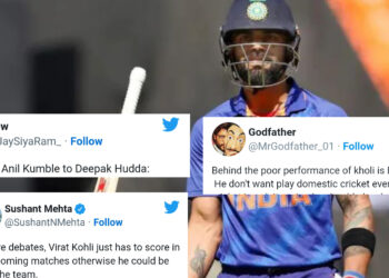 हुड्डा की जगह खेले विराट कोहली फिर हुए सस्ते में आउट, ट्विटर पर लोगों ने दी प्रतिक्रिया