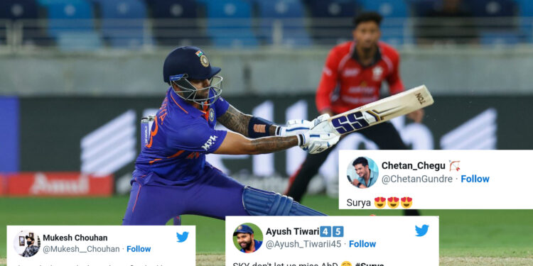 6 छक्के और 6 चौके जड़कर सूर्यकुमार ने ठोके 26 गेंदो में 68 रन, ट्विटर पर मिले जबरदस्त रिएक्शन