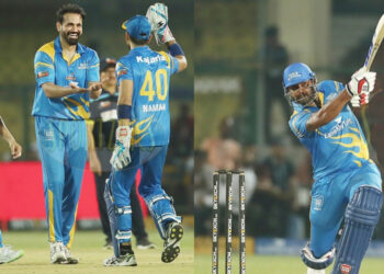 स्टुअर्ट बिन्नी ने खेली 42 गेंदो में 82 रनों की तूफानी पारी, राहुल शर्मा ने लिए 3 विकेट, इंडिया लीजेंड्स जीता