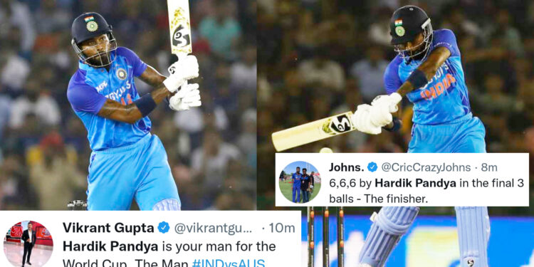हार्दिक पांड्या ने जड़े 30 गेंदो पर 71* रन, ट्विटर पर आया प्रतिक्रियाओं का सैलाब