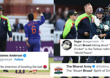 दीप्ति शर्मा पर भड़के एंडरसन, नासिर, बिलिंग्स, ब्रॉड और ब्रेसनन, भारतीयों ने दिखाया आईना