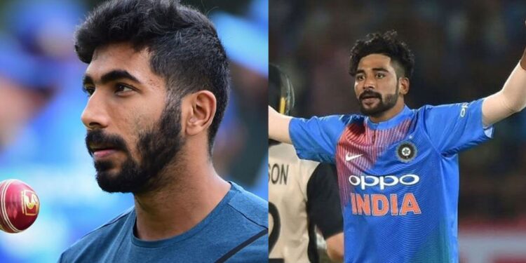 जसप्रीत बुमराह की जगह मोहम्मद सिराज को किया गया टीम इंडिया में शामिल, बीसीसीआई ने किया ऐलान