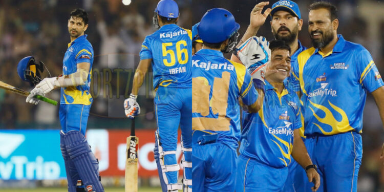 फाइनल में नमन ओझा के शानदार शतक और विनय कुमार के हरफनमौला प्रदर्शन के दम पर इंडिया लीजेंड्स ने जीता खिताब