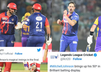 21 पर ही गिरे 4 विकेट लेकिन मिशेल जॉनसन ने 62 रनों की विस्फोटक पारी खेलकर टीम को पहुंचाया 211 पर