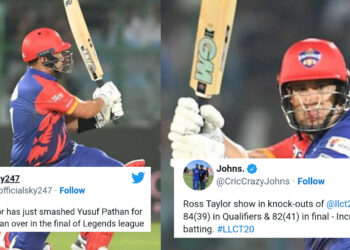 सेमीफाइनल में 39 गेंदो में 84 के बाद फाइनल में रॉस टेलर ने जड़े 41 में 82 रन, ट्विटर पर आई शानदार प्रतिक्रिया