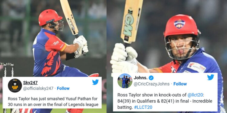 सेमीफाइनल में 39 गेंदो में 84 के बाद फाइनल में रॉस टेलर ने जड़े 41 में 82 रन, ट्विटर पर आई शानदार प्रतिक्रिया