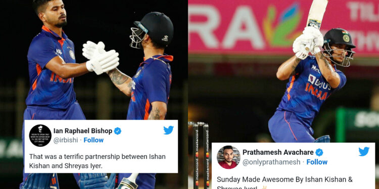 ईशान किशन (93) और श्रेयस अय्यर (113*) ने तोड़ा सचिन और द्रविड़ का रिकॉर्ड, ट्विटर पर प्रतिक्रियाओं की बारिश