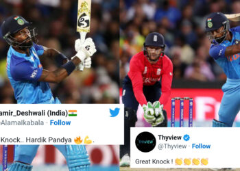 हार्दिक पांड्या ने इंग्लैंड के खिलाफ सेमीफाइनल में जड़े 33 गेंदों पर 63 रन, ट्विटर पर आई बेहतरीन प्रतिक्रियाएं