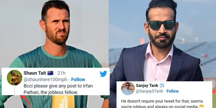 शॉन टेट ने उड़ाया इरफान पठान का मजाक तो ट्विटर पर फैंस ने दिखा दी पाकिस्तानी कोच को औकात