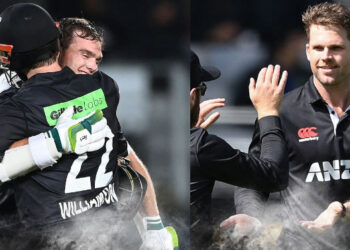 टॉम लैथम 145* (104) ने जड़ा ताबड़तोड़ शतक, केन विलियमसन ने बनाए 94*, 306 बनाकर भी भारत हारा