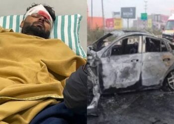 ऋषभ पंत की कार का हुआ बड़ा एक्सीडेंट, क्रिकेटर को आयी गंभीर चोटे