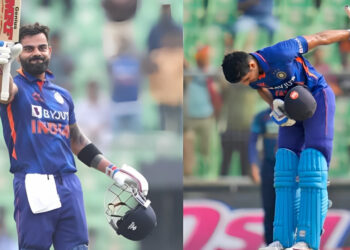 विराट कोहली ने जड़े 110 गेंदो में नाबाद 166 रन , शुभमन गिल ने भी ठोका सैकड़ा, भारत ने बनाया विशाल स्कोर