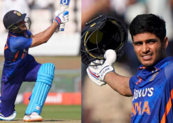 6,6,6 लगातार 3 छक्के जड़कर शुभमन गिल ने पूरा किया दोहरा शतक, भारत ने बनाया बड़ा स्कोर