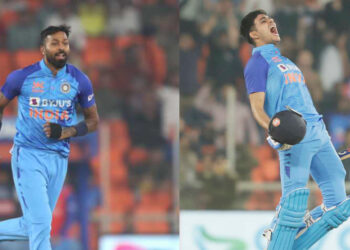 गिल के शतक के बाद पांड्या ने झटके 4 विकेट भारत ने न्यूजीलैंड को 168 रनों से हराया